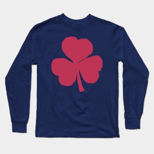 Shamrock in Viva Magenta St Patricks Day Long Sleeve T-Shirt